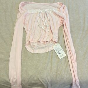 pink coquette long sleeve shirt